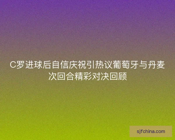 C罗进球后自信庆祝引热议葡萄牙与丹麦次回合精彩对决回顾